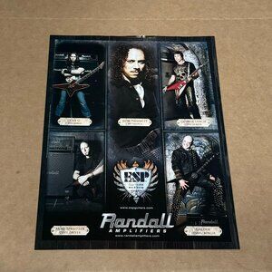 Gus G / Hammett / Lynch / Spreitzer / Galder - ESP Guitars - 2008 Print Ad